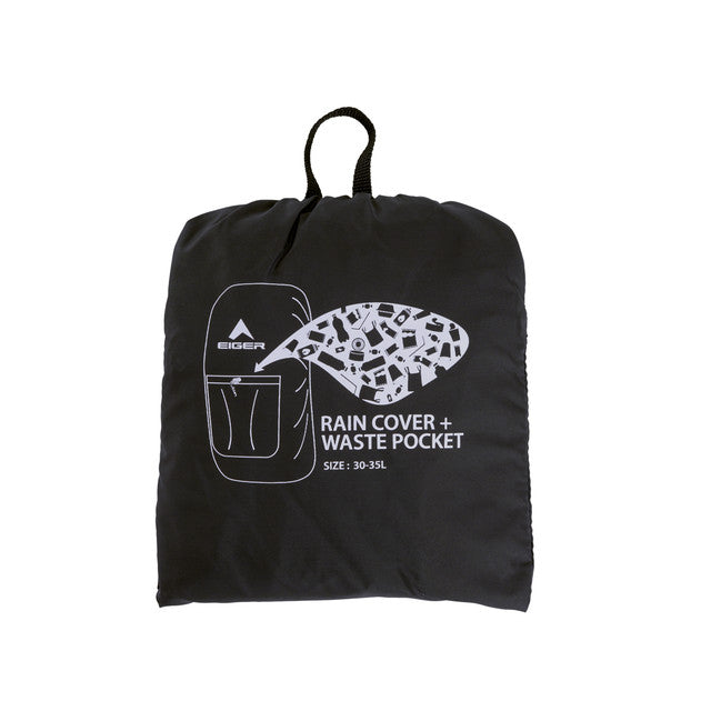 trash bag backpack rain cover Rain Cover + Waste Pocket 30-3 – Eiger Tropical Adventure